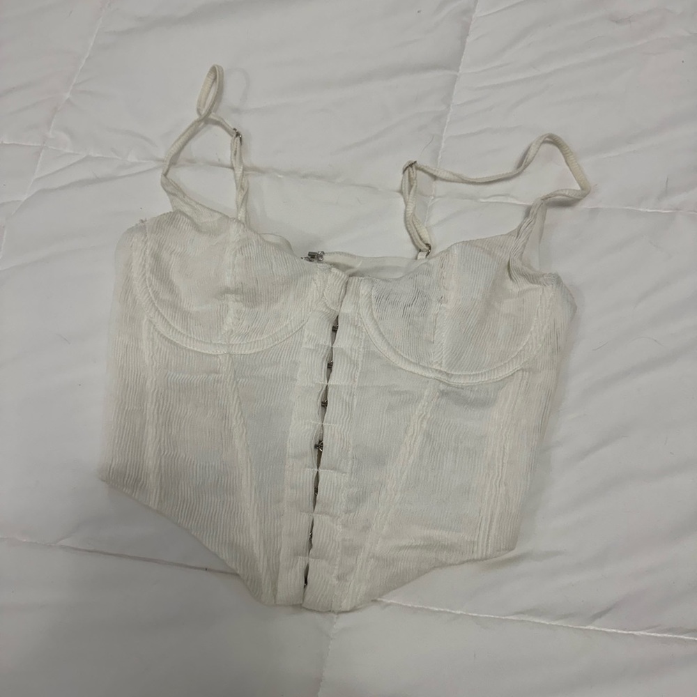 White Fox Boutique White Corset Top